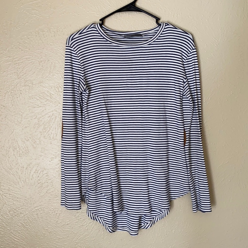 Cheris Long Sleeve Suede Elbows